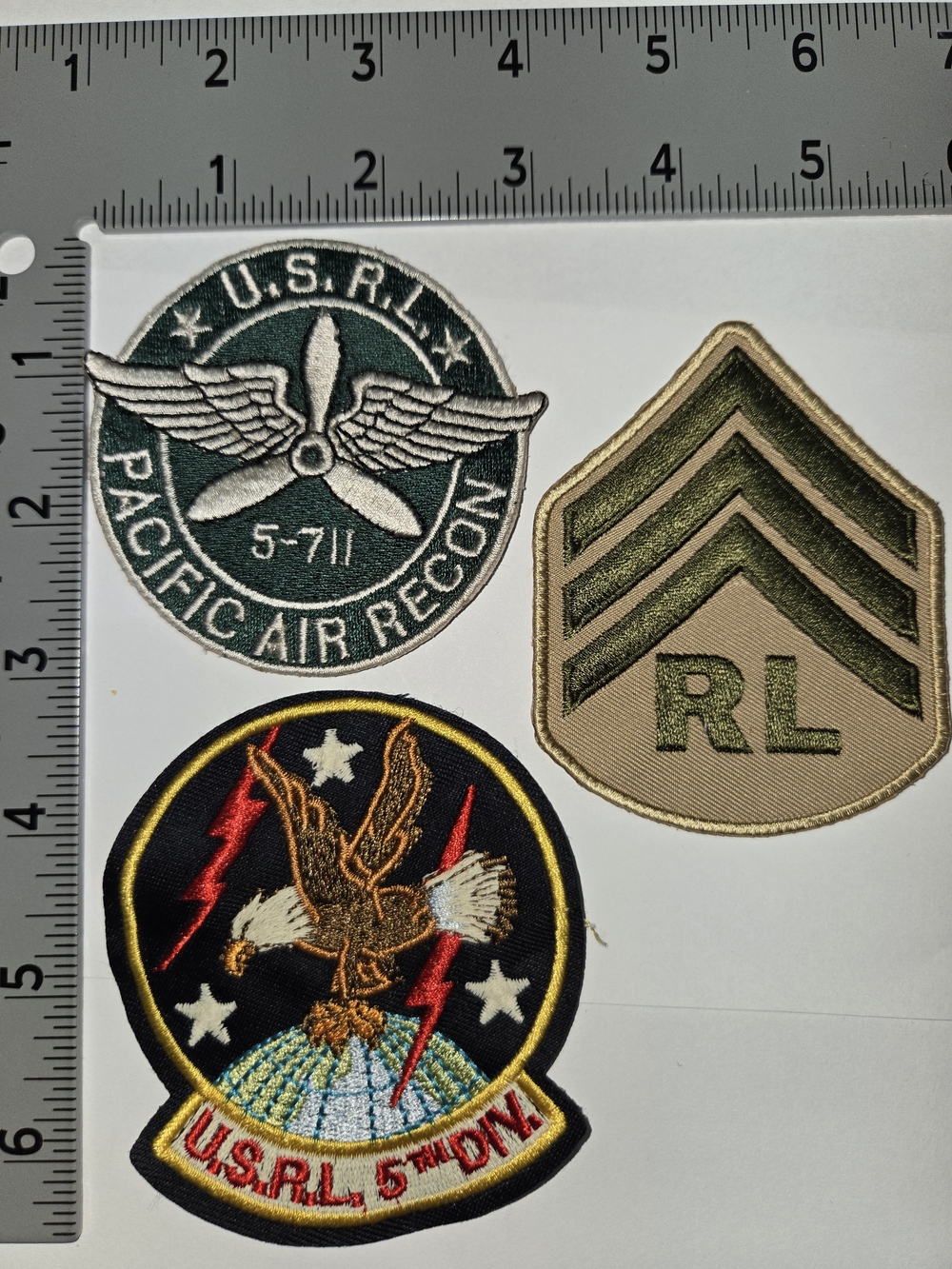 POLO RALPH LAUREN PATCHES MILITARY STYLE 4-LOT PATCH